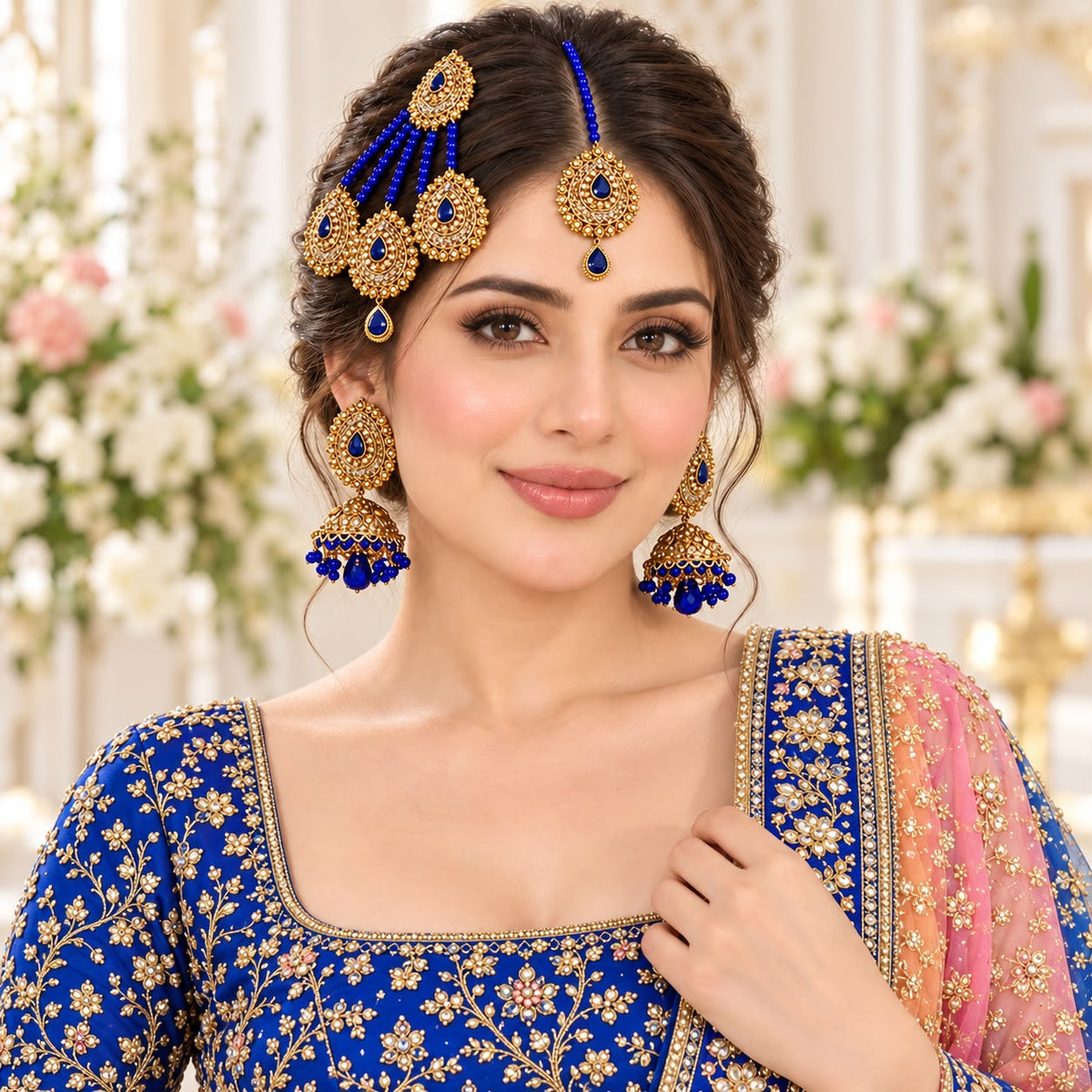 Bridal Jewelry Set (Blue)