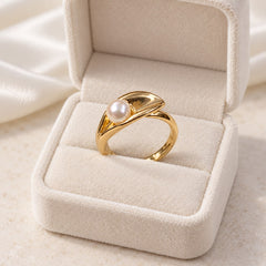 Stainless Steel Ring-230 (Pearl)