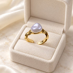 Baroque Pearl Ring-24 (Golden)