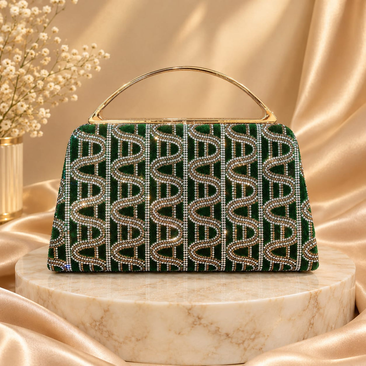 Fancy Clutch-10097 (Green)