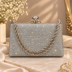 Fancy Clutch-10096 (Silver)