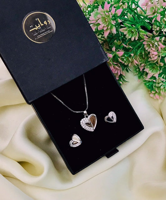 Zircon Locket Set-16 (Silver)