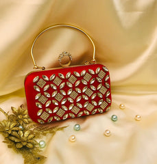 Fancy Clutch-1016 (Maroon)