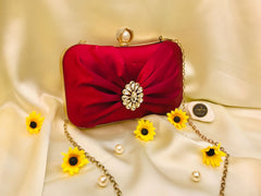 Fancy Clutch-1017 (Maroon)