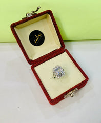 Zircon Ring-61 (Silver)
