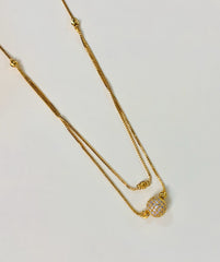 Zircon Pendant-196 (Golden)