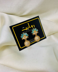 Zircon Earring-112 (Ferozi)