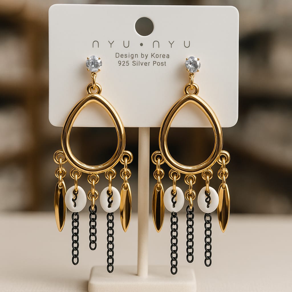 Fancy Earring-363 (White)