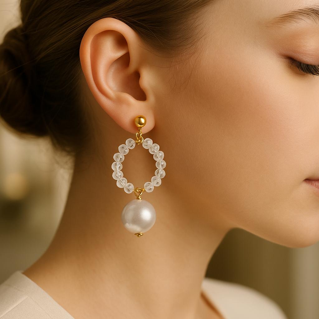 Fancy Earring-362 (White)