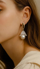 Fancy Earring-358 (White)