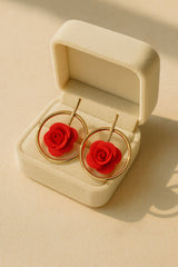 Fancy Earring-372 (Maroon)