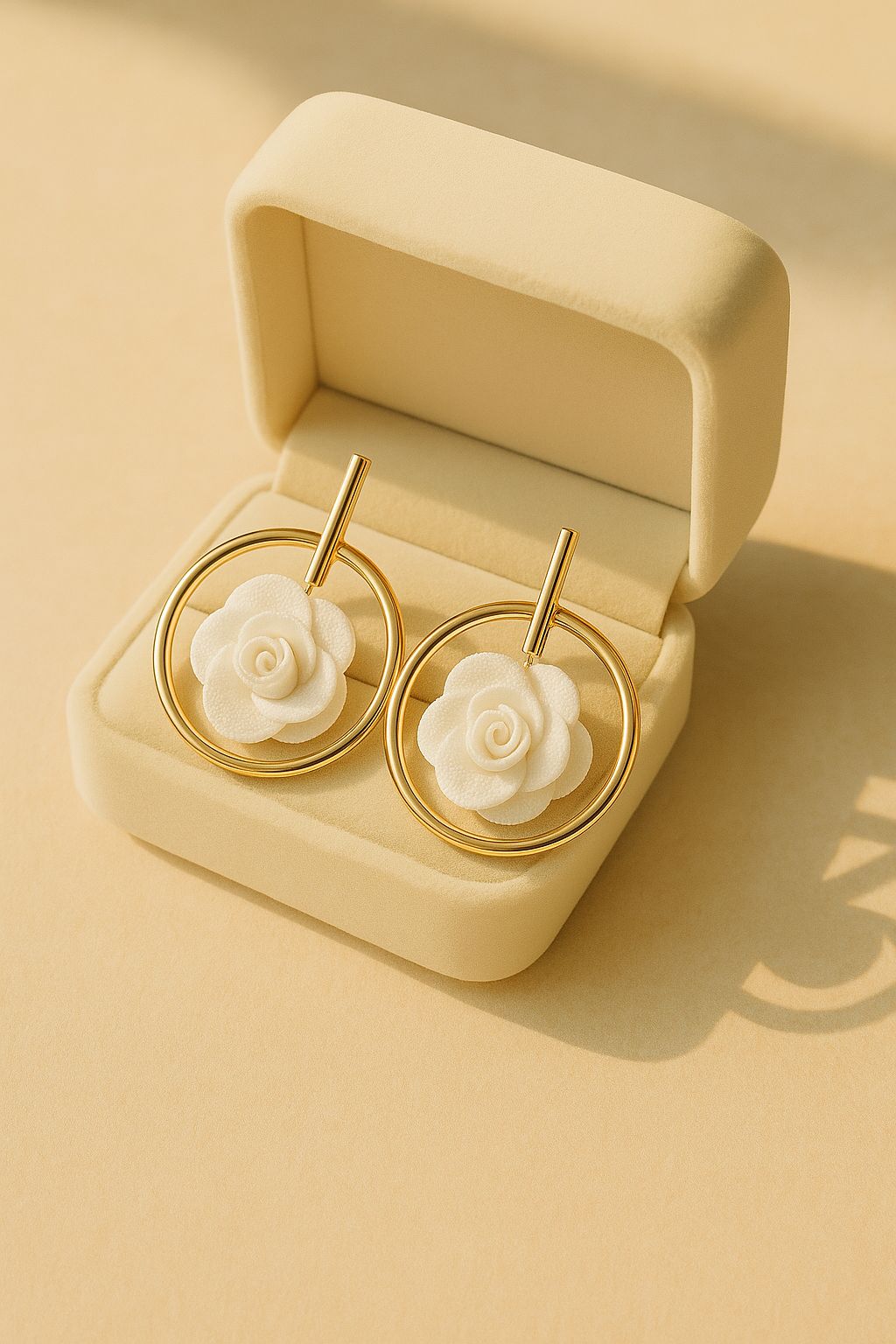 Fancy Earring-372 (White)