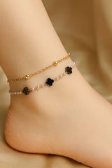 Double Layer Anklet-12 (Black)