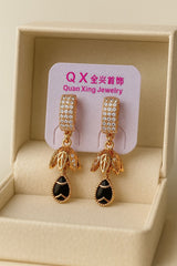 Zircon Earring-133 (Black)