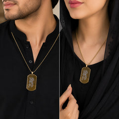 Ya Ali Locket for Boys & Girls (Golden)