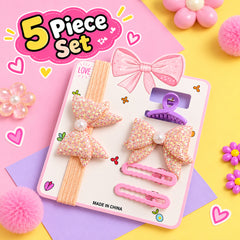 Baby Hair Accessories Set (Peach)