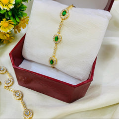 Zircon Bracelet-07 (Green)