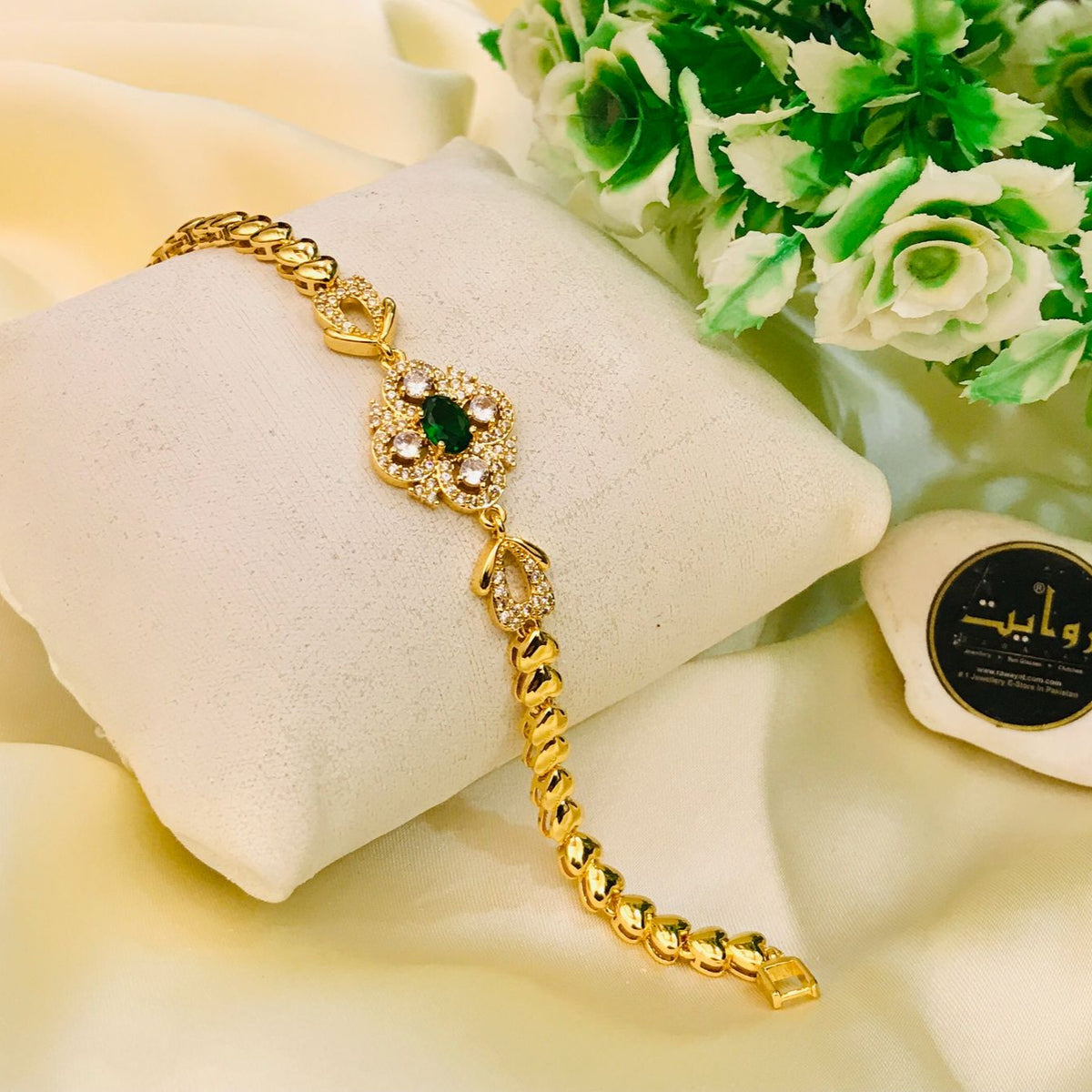 Zircon Bracelet-10 (Green)