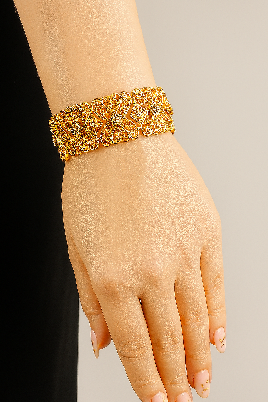 Zircon Bracelet-24 (Golden)