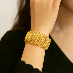 Zircon Bracelet-25 (Golden)