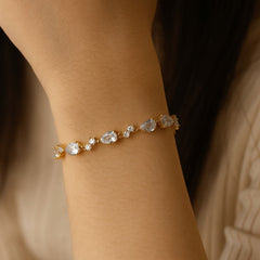 Zircon Bracelet-34 (White)