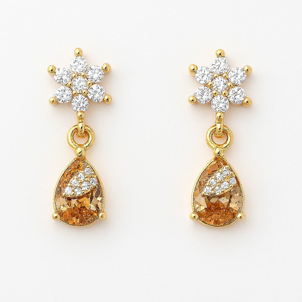 Zircon Earring-114 (Golden)
