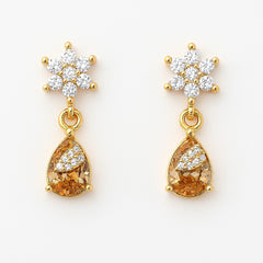 Zircon Earring-114 (Golden)