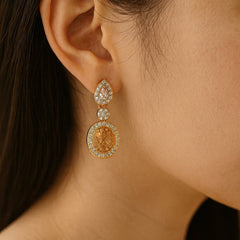 Zircon Earring-117 (Golden)
