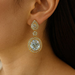 Zircon Earring-117 (White)