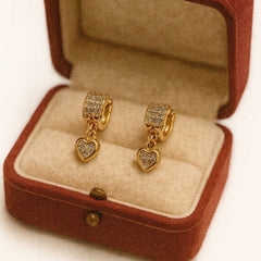 Zircon Earring-119 (White)
