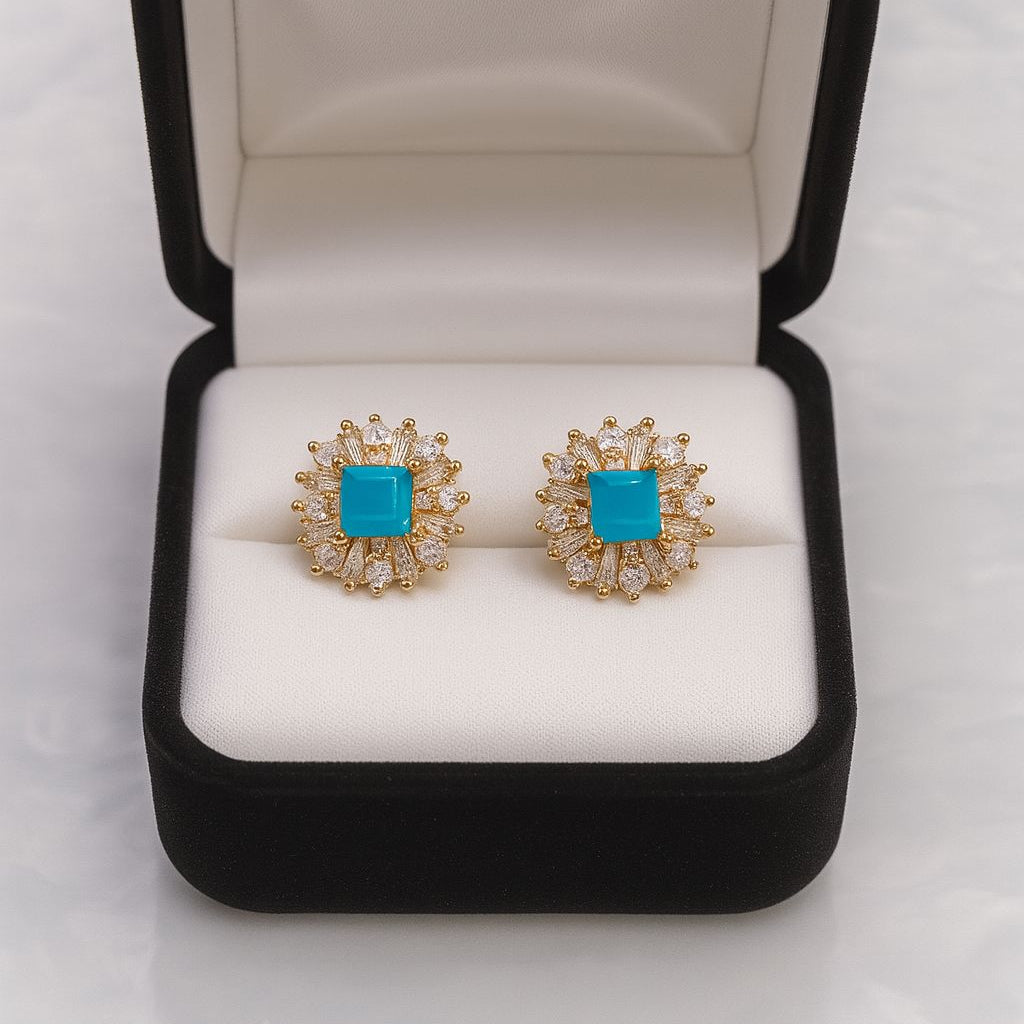 Zircon Fancy Studs-148 (Ferozi)