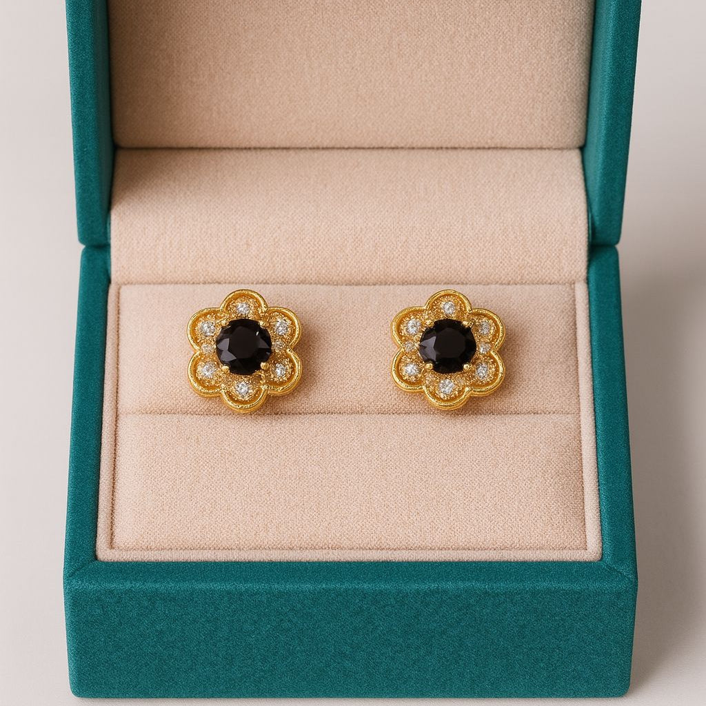 Zircon Fancy Studs-150 (Black)