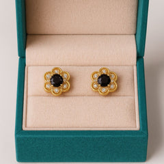 Zircon Fancy Studs-150 (Black)