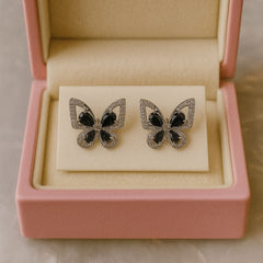 Zircon Fancy Studs-154 (Black)