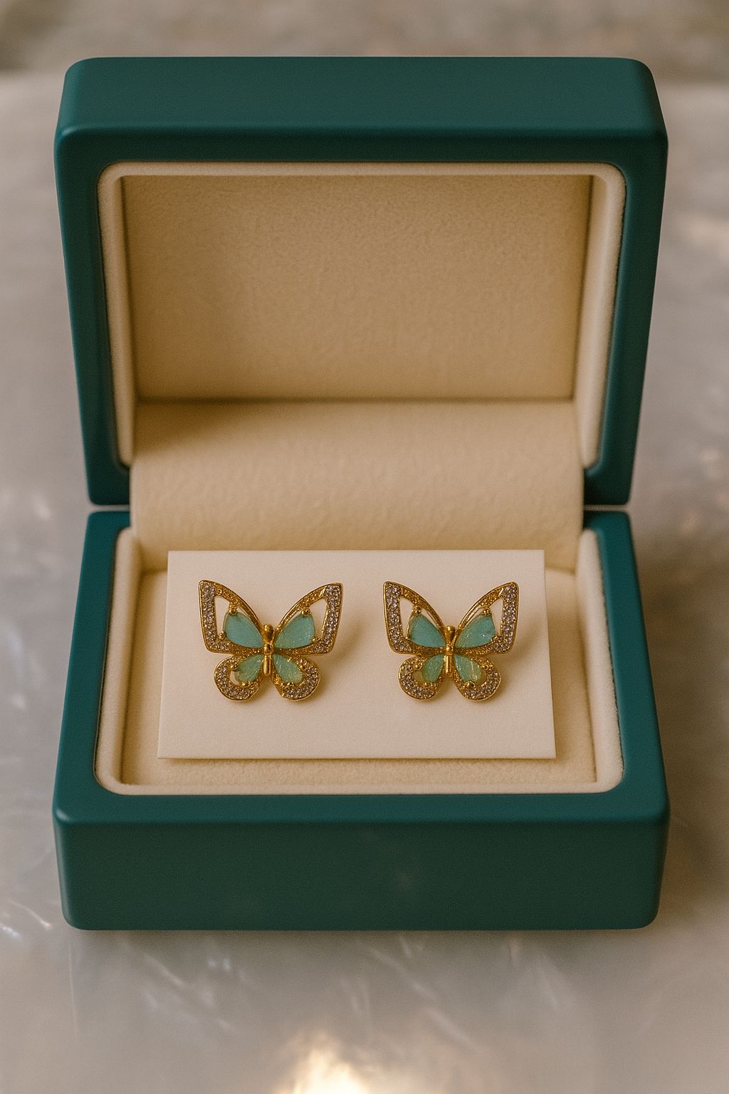 Zircon Fancy Studs-154 (Mint Green)