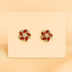 Zircon Fancy Studs-160 (Maroon)