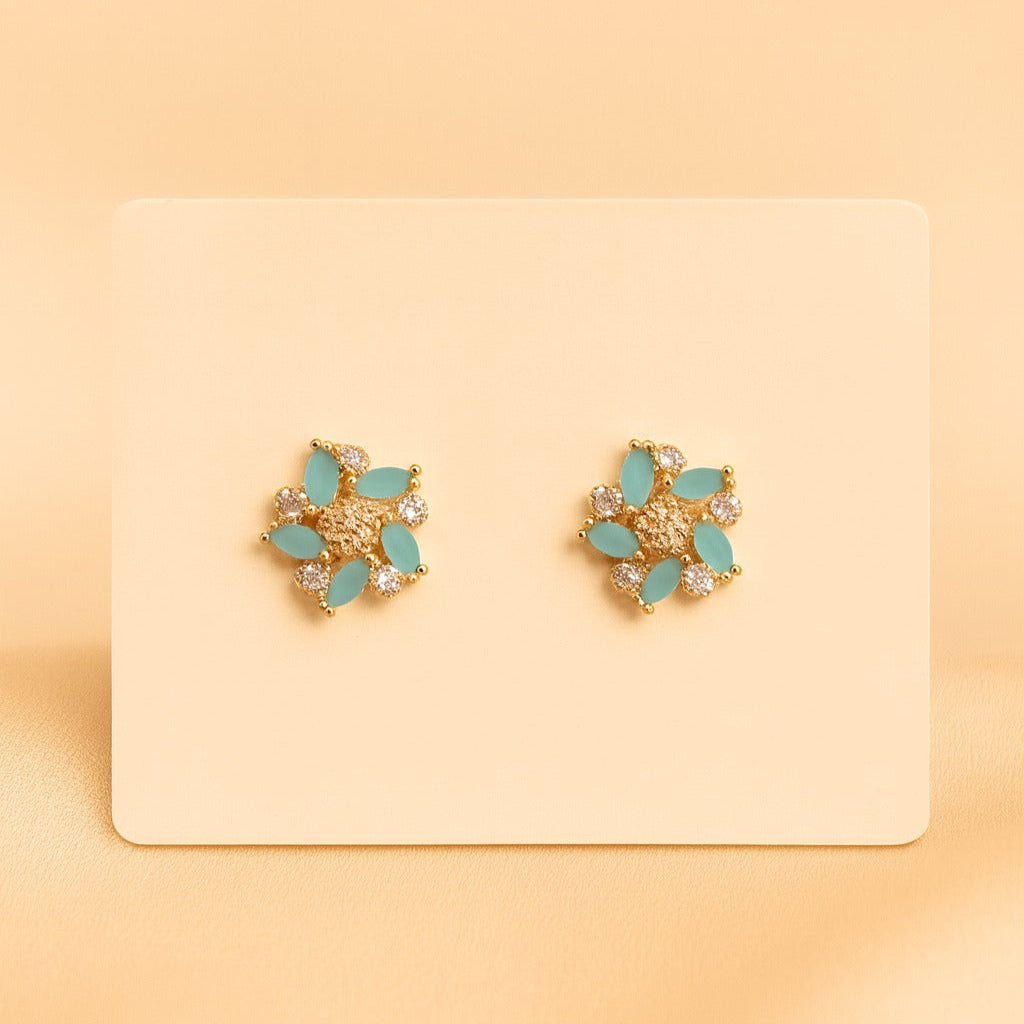Zircon Fancy Studs-160 (Ferozi)