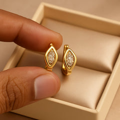 Zircon Hoop Bali-163 (Golden)