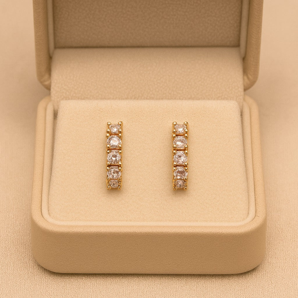 Zircon Fancy Studs-164 (Golden)
