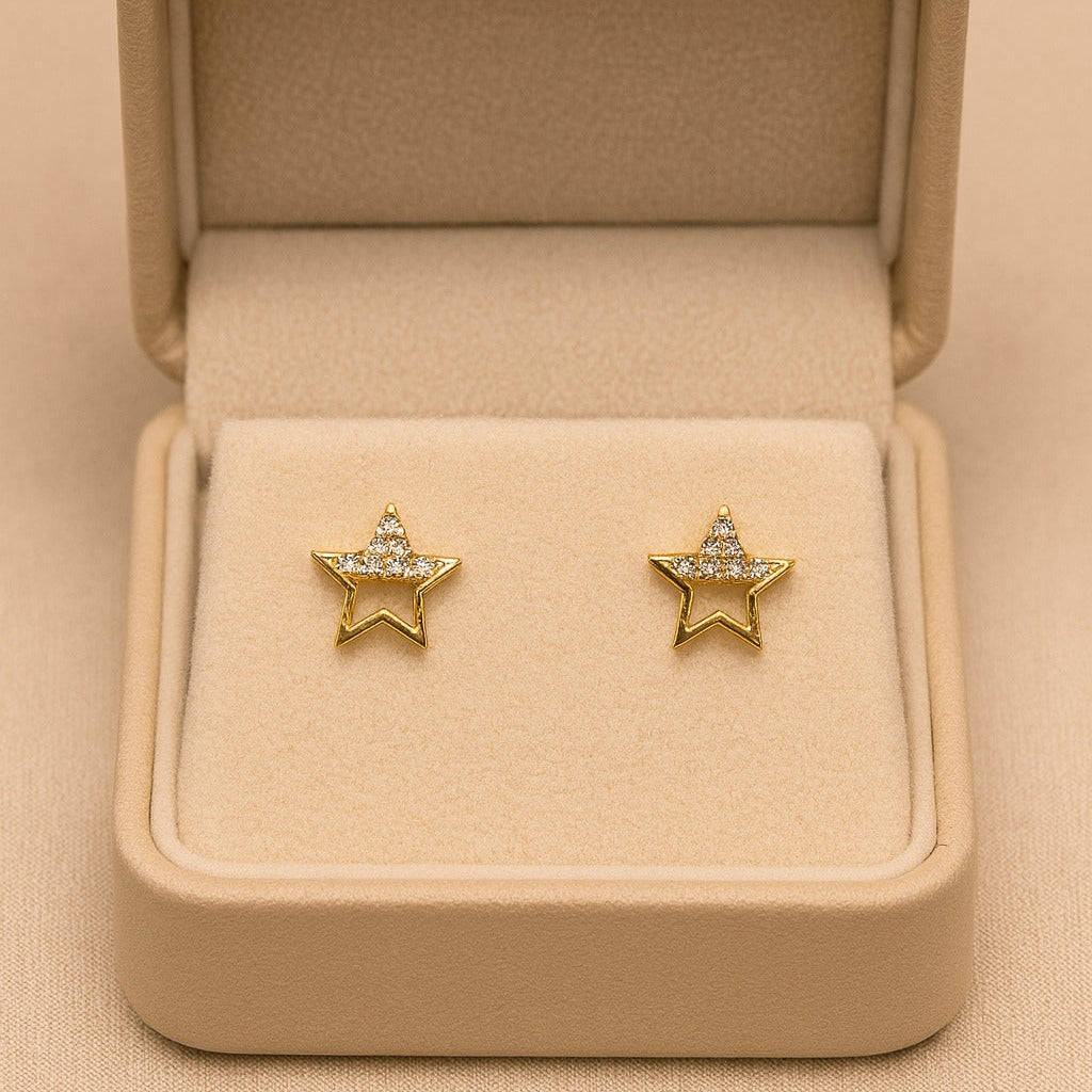Zircon Fancy Studs-165 (Golden)