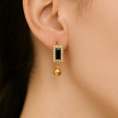 Zircon Hoop Bali-01 (Black)
