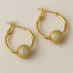 Zircon Hoop Bali-02 (Golden)