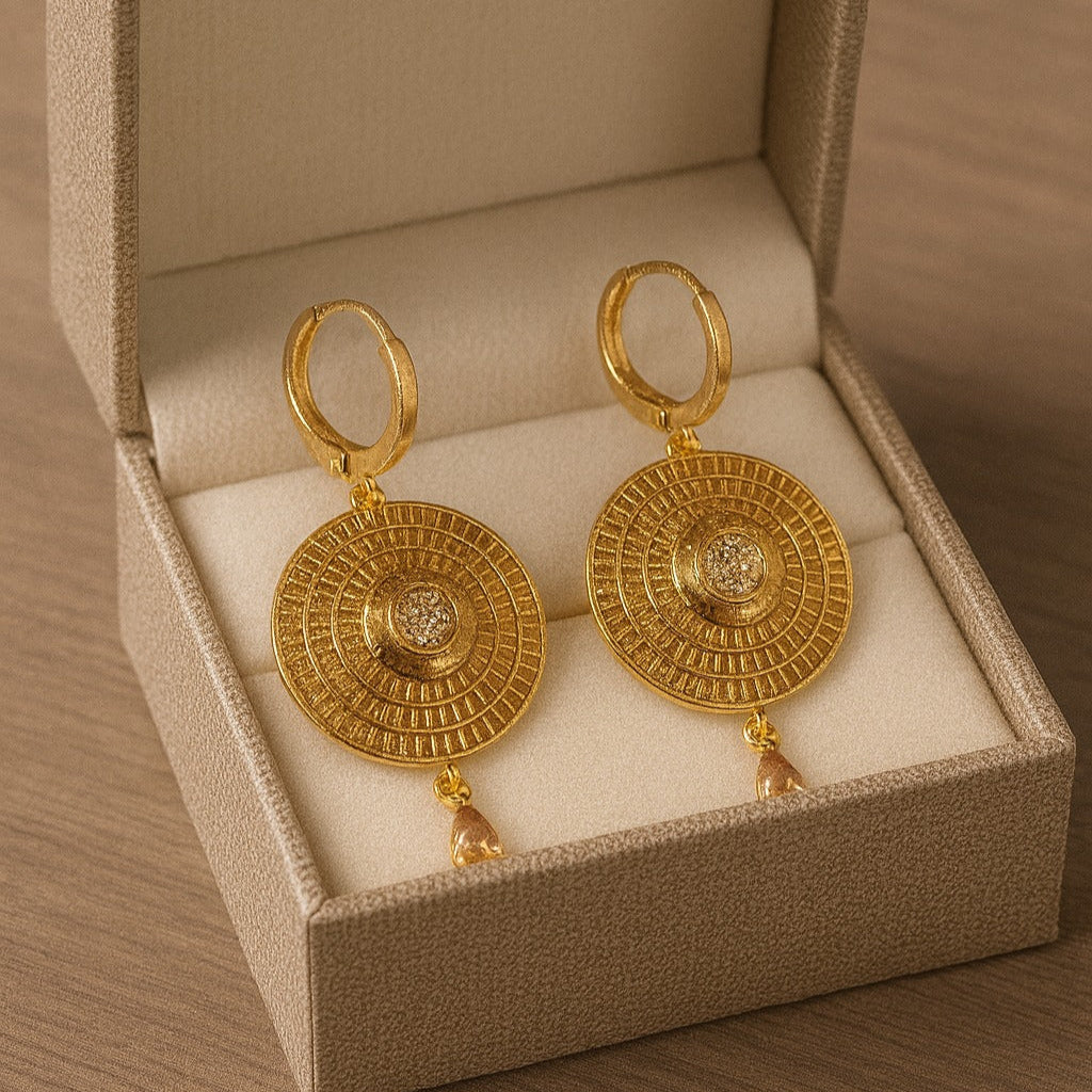 Zircon Hoop Bali-10 (Golden)