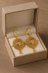 Zircon Hoop Bali-10 (White)