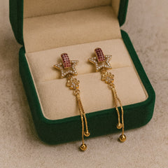 Zircon Hoop Bali-14 (Pink)