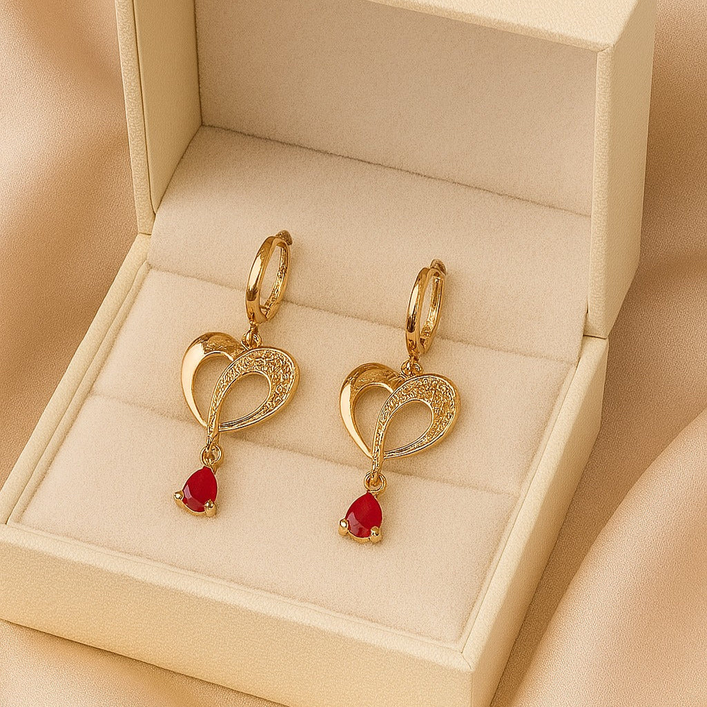 Zircon Hoop Bali-17 (Maroon)