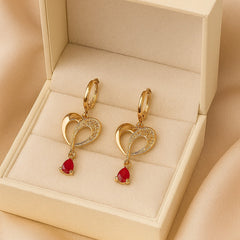 Zircon Hoop Bali-17 (Maroon)