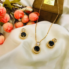 Zircon Locket Set-36 (Black)