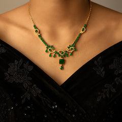 Zircon Necklace-250 (Green)