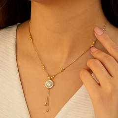 Zircon Pendant-188 (Golden)